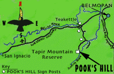 Pook's Hill Lodge, a beautiful, remote jungle lodge of comfortable thatched roof cabanas set in prime rainforest in Western Belize participating in ecotourism.and offering easy access to the Mayan cities in Belize and the tropical jungle in Belize.